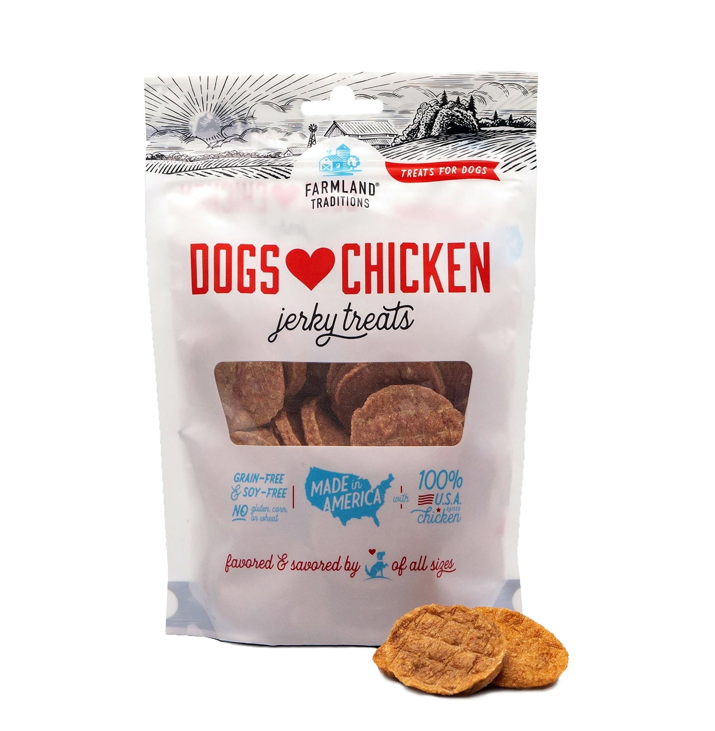 Dogs Love Chicken Jerky Treats