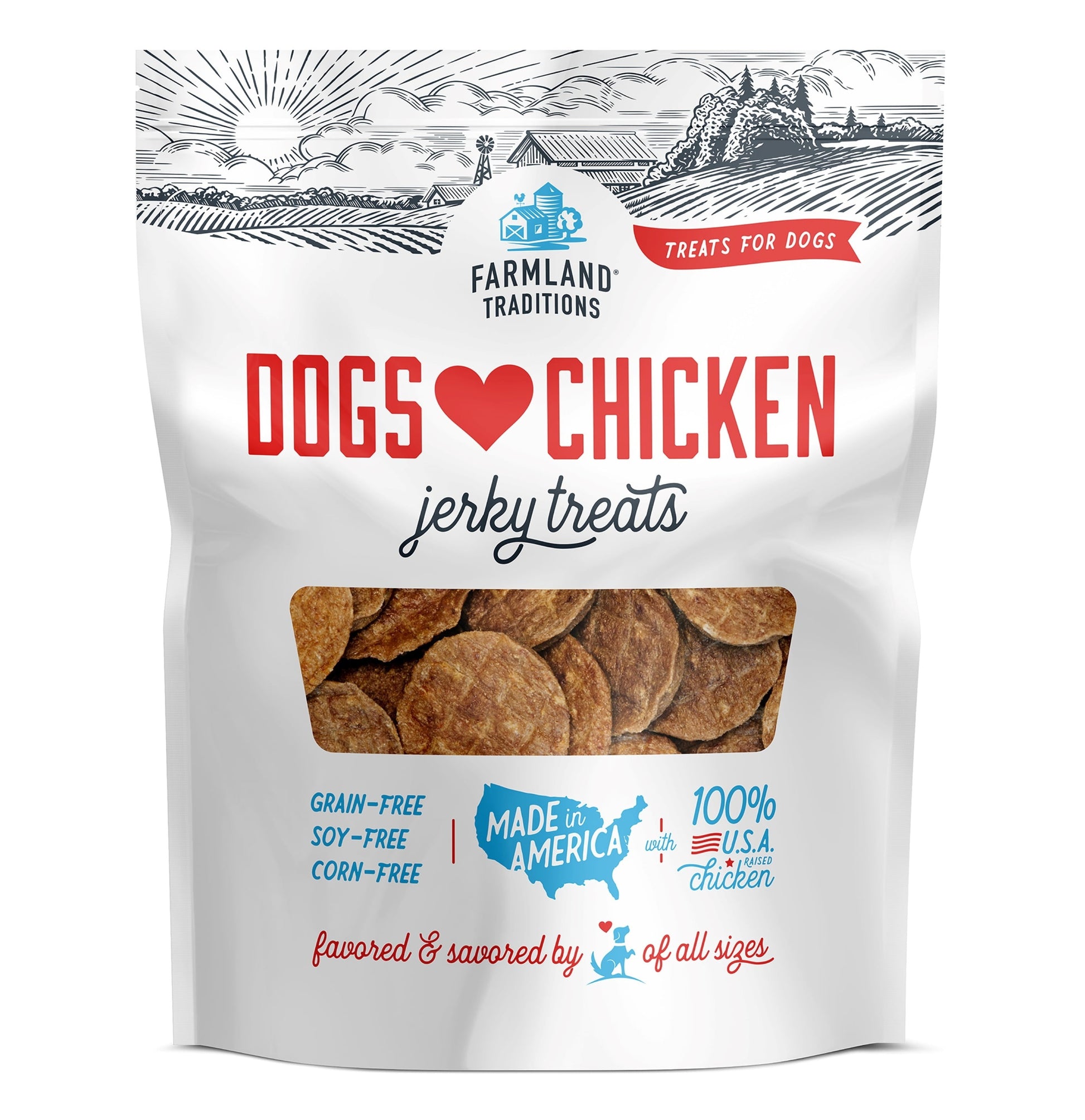 Dogs Love Chicken Jerky Treats